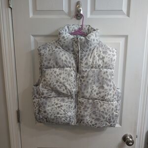 American Eagle Cropped Puffer Animal Print Mockneck W34xL21 NEW